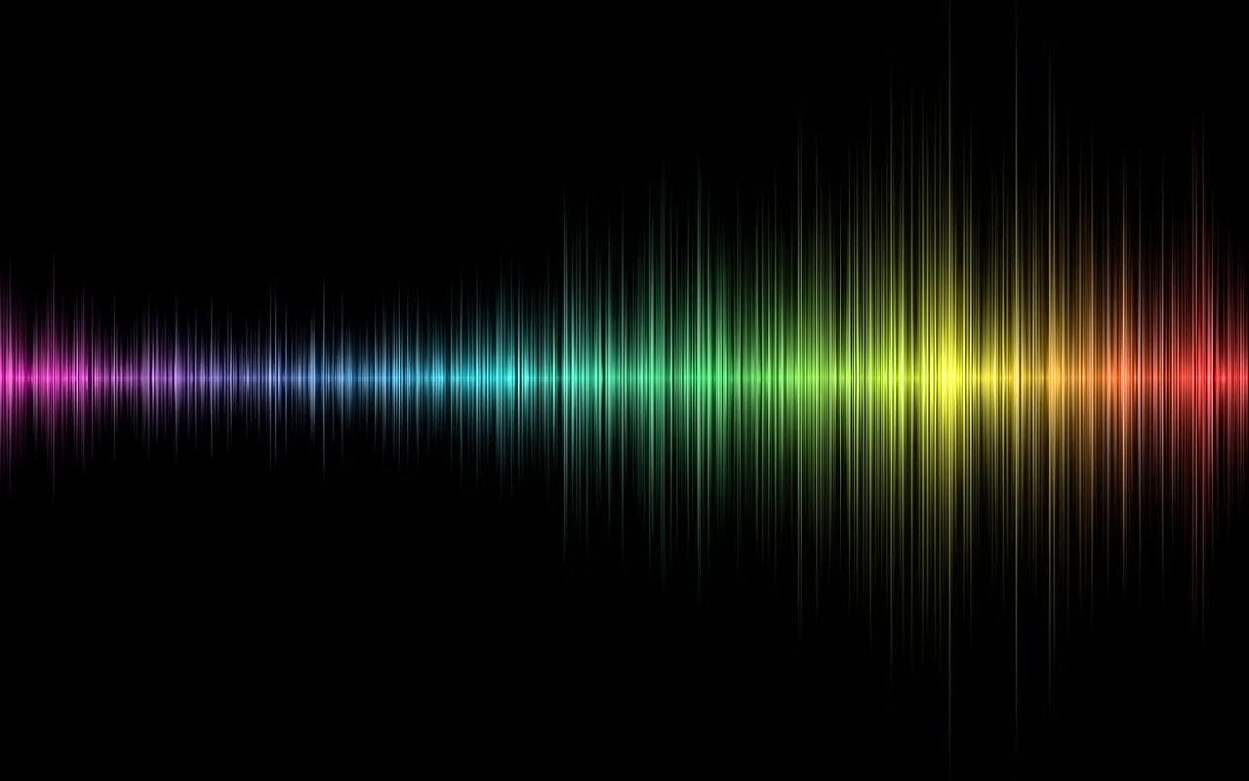 Sound wave equalizer visualization