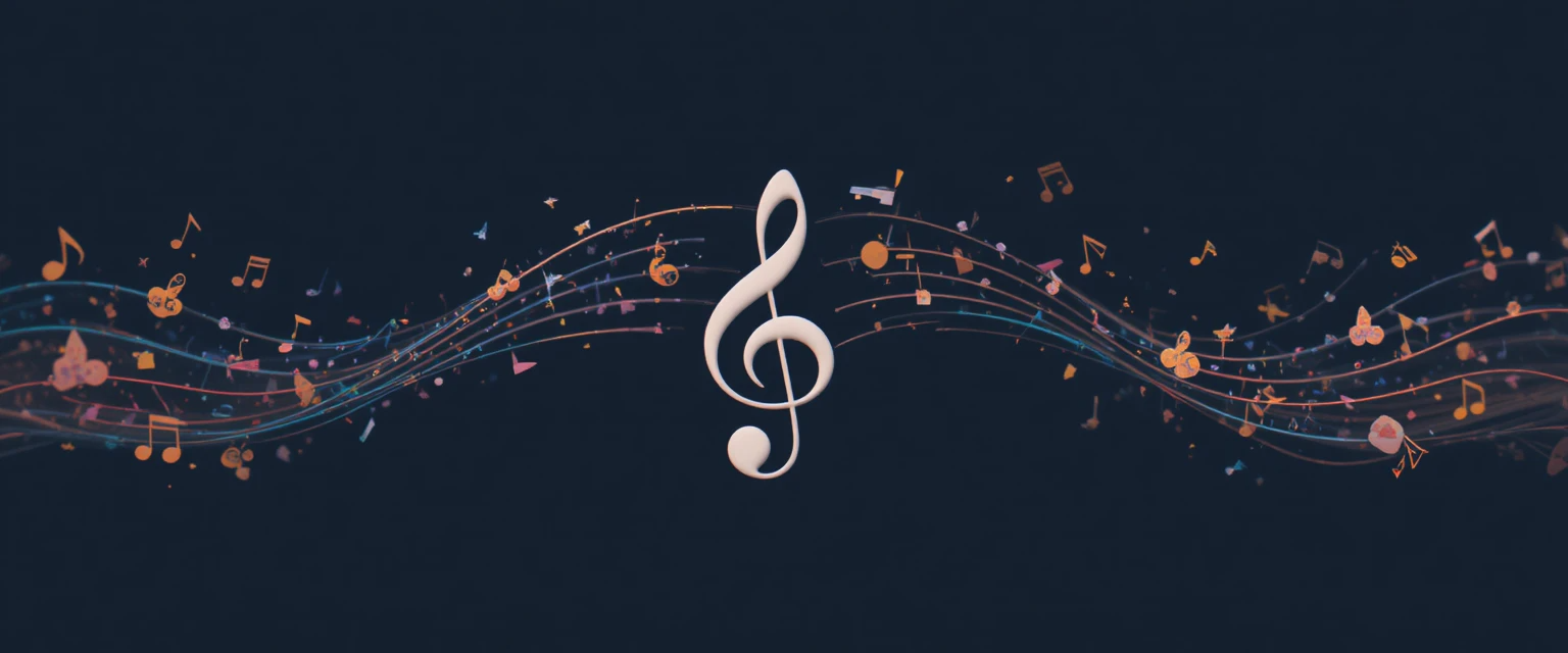 Musical notes decoration