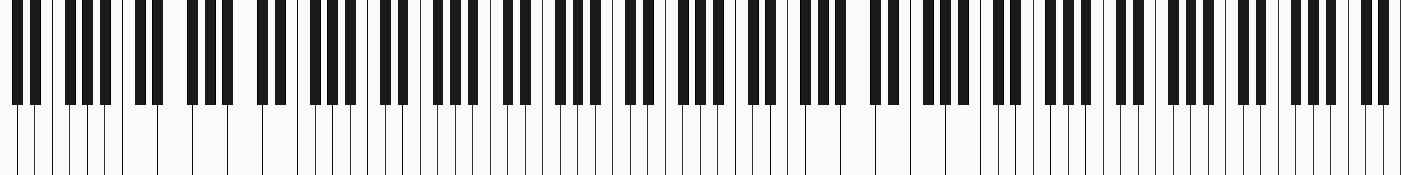 Piano keyboard